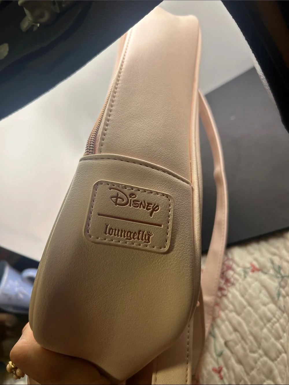 Loungefly Blush Pink Vinyl Accent Backpack